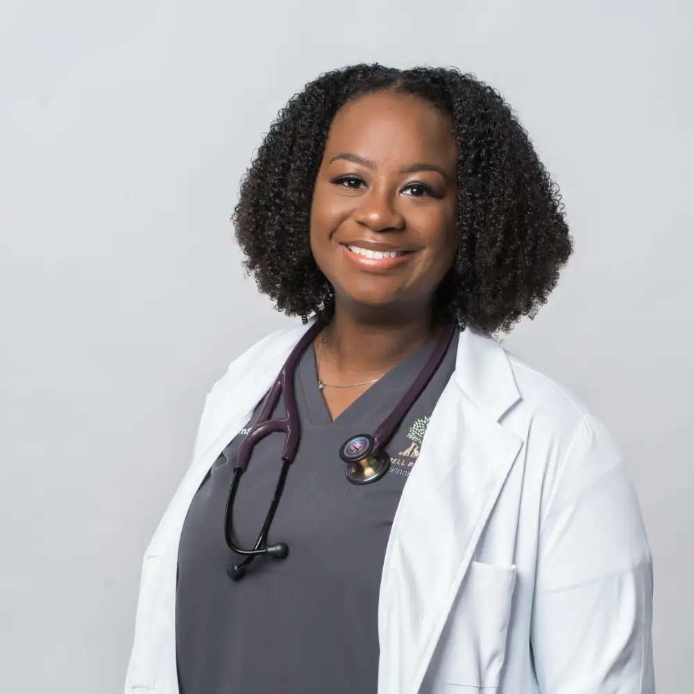 Dr. Adams, veterinarian at Bell Parkway Veterinary Hospital