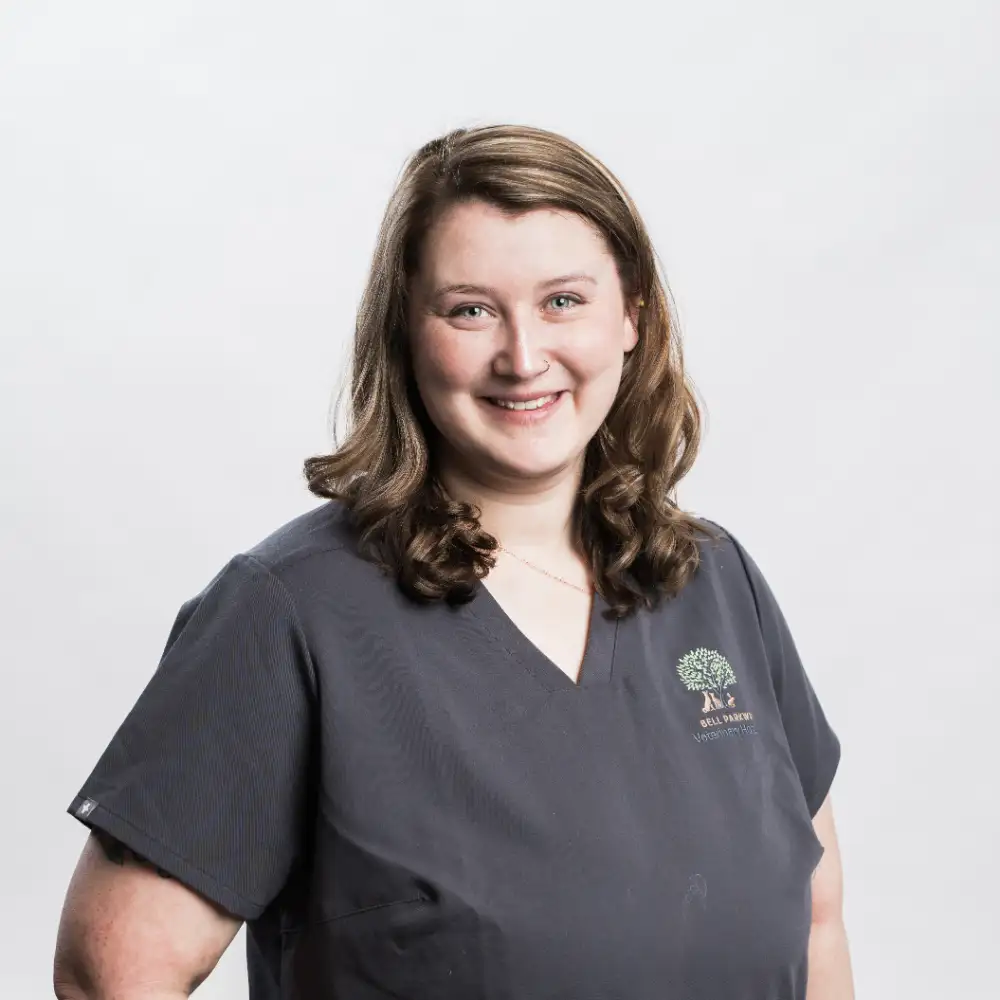 Kailey, veterinary technician at Bell Parkway Veterinary Hospital